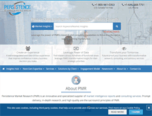 Tablet Screenshot of persistencemarketresearch.com